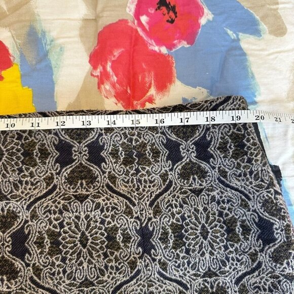 Talbots Skirt Womens Sz 18 Medallion Print A Line Midi Zip Wool‎ Blend Preppy - Picture 9 of 10